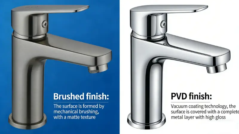 Keuze kraanafwerking: geborsteld versus PVD-coating – wat is het beste voor uw markt?