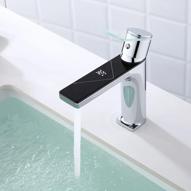 Brass Smart Temp Display Basin -kraan